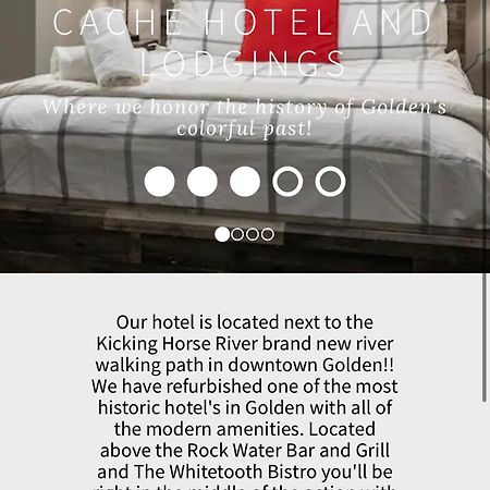 The Cache Hotel And Lodgings Golden Bagian luar foto